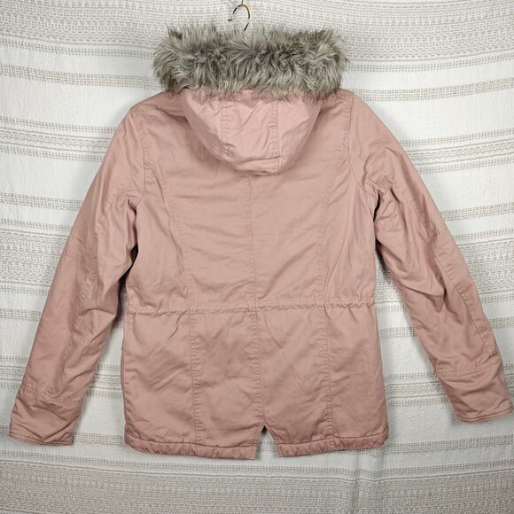 Sebby Pink Hooded Winter Coat Juniors M (Women’s XS/S) Warm Lined Jacket - Picture 2 of 11